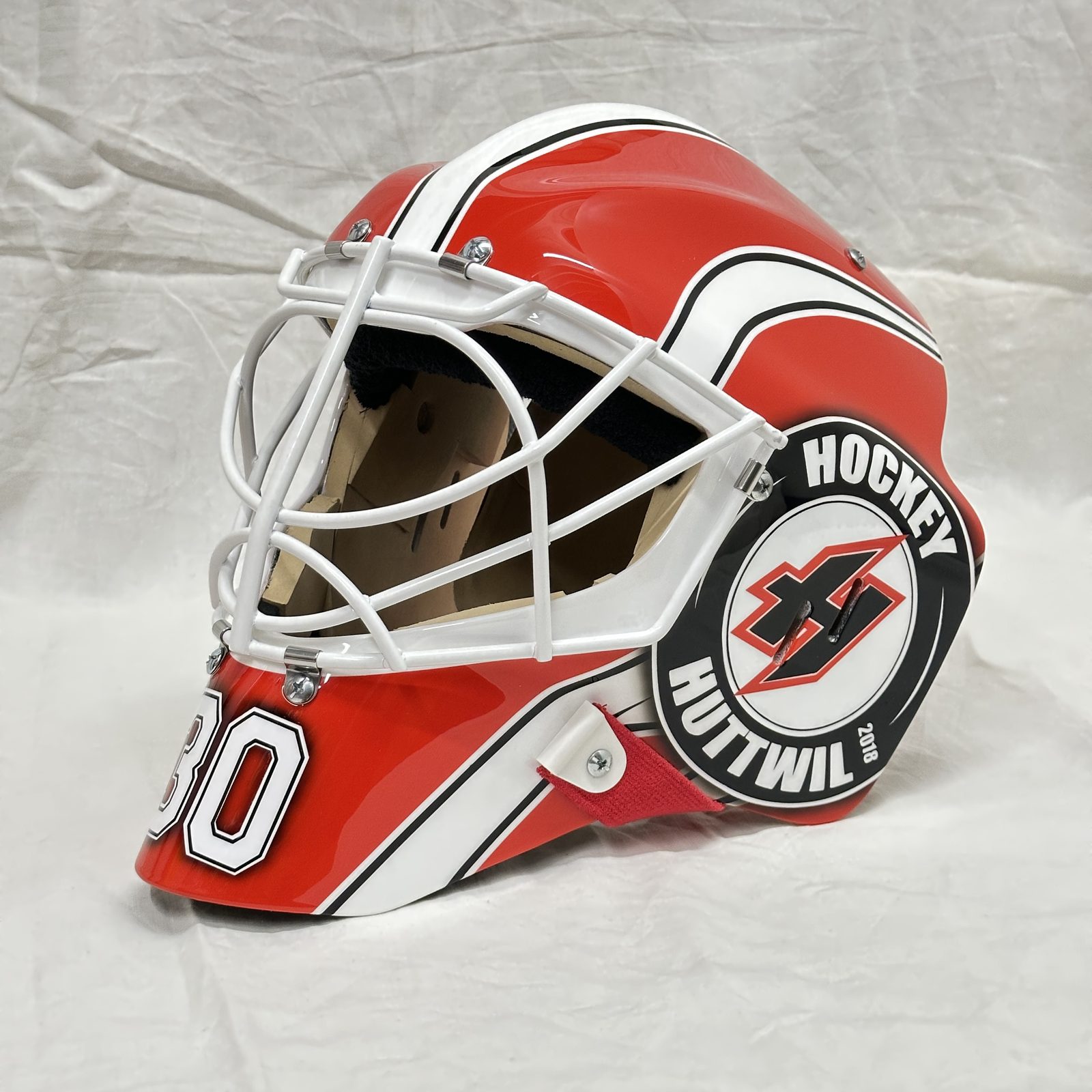 Torwartmaske Hockey Huttwil, Nummer 30